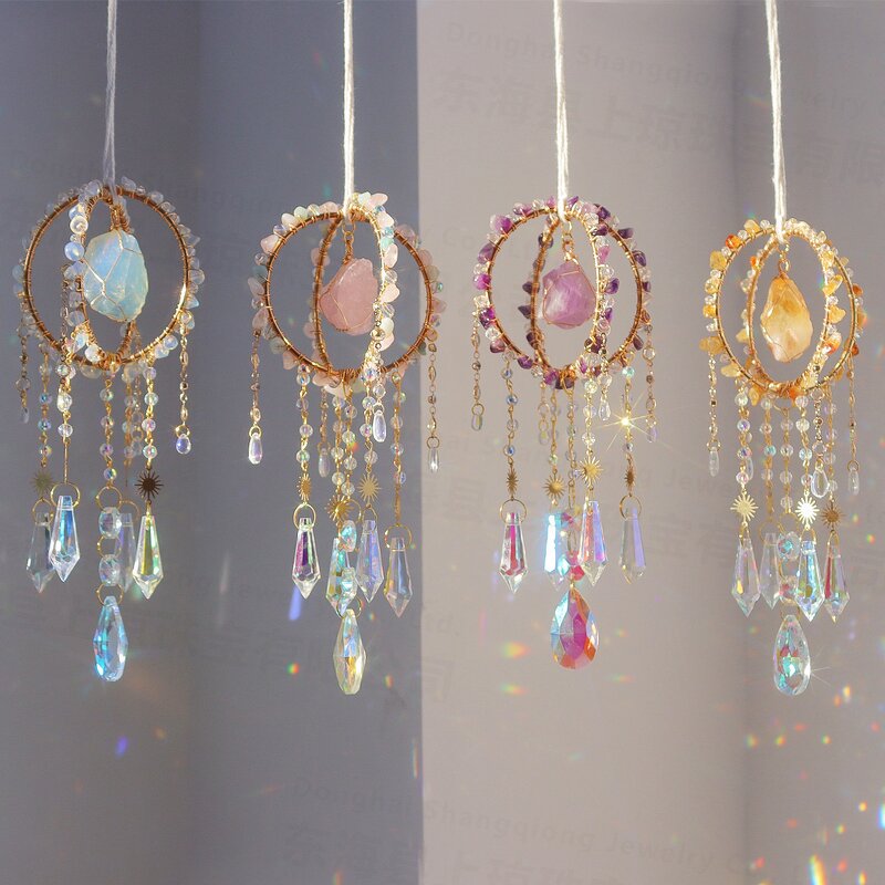 Healing Crystal Sun Catcher Manufacturer - Natural Amethyst Diamond Prism