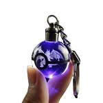 Laser Engraved Keychain Factory - 3D Synthetic Crystal Carabiner