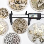 Selenite Disc Factory - 6cm-10cm Different Patterns Carving