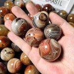 Palm Stone Manufacturer - Natural Silk Agate Meditation Stone