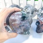Crystal Skull Manufacturer - Natural Colourful Ocean Jasper