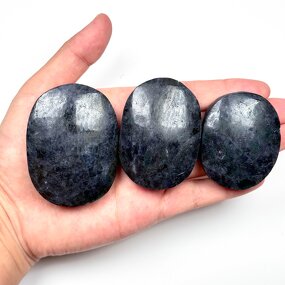 Palm Stone Manufacturer - Good Grade Lolite Tourmaline Eco-Friendly