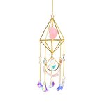 Crystal Suncatcher Manufacturer - Diamond Shape Natural Pendant