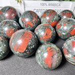 Crystal Ball Factory - Blood Stone Sphere Home Decor