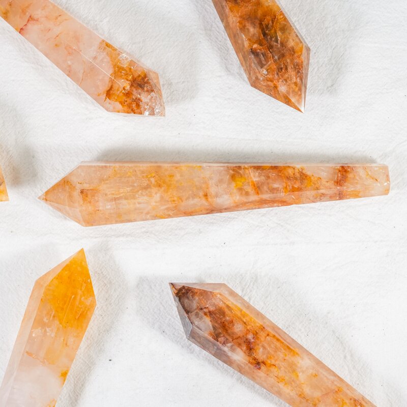 Magic Wand Factory - Popular Yellow Fire Quartz Chakra