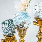 Crystal Sphere Manufacturer - Polished Moss Agate Laser Engraving