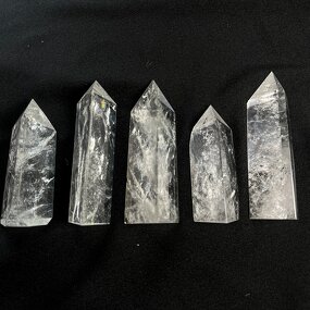 Crystal Tower Manufacturer - Jasper Clear Quartz Mixed Towers