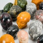 Alien Skull Factory - Mixed Material 6cm Natural Fengshui