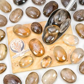 Palm Stone Factory - Natural Smoky Quartz Spirit Energy