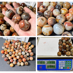 Palm Stone Manufacturer - Natural Silk Agate Meditation Stone