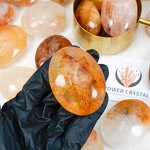 Palm Stone Factory - Golden Healer Yellow Fire Quartz Natural