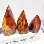 Crystal Ornament Factory - Fengshui Mookaite Jasper Torch Flame