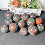 Crystal Ball Factory - Blood Stone Sphere Home Decor