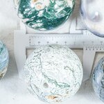 Crystal Sphere Manufacturer - Polished Moss Agate Laser Engraving