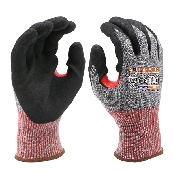 Nitrile Work Gloves Manufacturer - OEM/ODM Custom Sandy En388 Anti Slip Level F