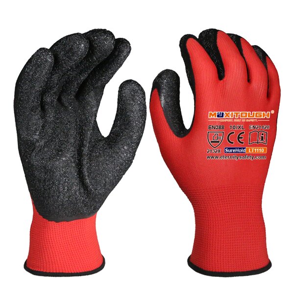 Rubber Work Gloves Manufacturer - OEM/ODM Custom Polyester Latex Coated