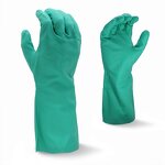 Nitrile Work Gloves Manufacturer - OEM/ODM Custom Long Chemical Safety Green