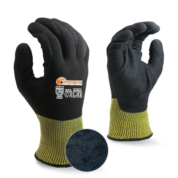 Winter Work Gloves Manufacturer - OEM/ODM Custom Thermal Nylon Acrylic Sandy Coated