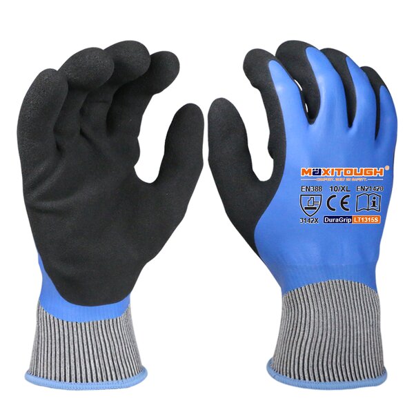 Rubber Work Gloves Manufacturer - OEM/ODM Custom Heavy Duty Sandy Latex Coated