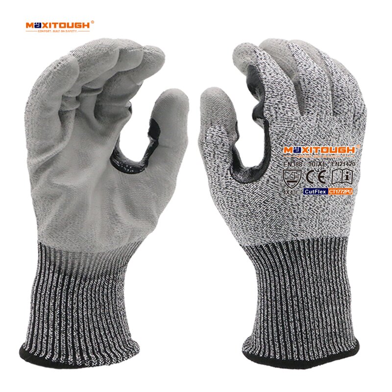 Cut Resistant Gloves Manufacturer - OEM/ODM Custom Thumb Reinforced PU Coated