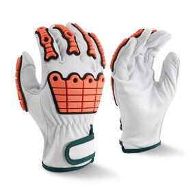 Leather Work Gloves Manufacturer - OEM/ODM Custom Grain Leather TPR Anti Impact