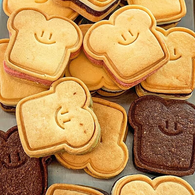 Smile Face Cookie Cutter Manufacturer - Custom 3D Cartoon Toast Bread Shape Mold