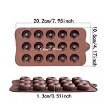 Donut Silicone Mold Manufacturer - Custom 15-Cavity Multi-Use Chocolate Mold
