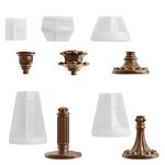 Candlestick Mold Factory - OEM European Style Base Silicone Mold for Decor