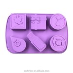 Silicone Mold Factory - OEM 6-Cavity Mold for Soap Chocolate Cake Making