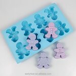 Gingerbread Mold Manufacturer - Food Grade 8-Cavity Silicone Mold for Baking