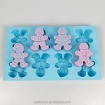 Gingerbread Mold Manufacturer - Food Grade 8-Cavity Silicone Mold for Baking