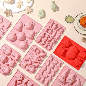 Christmas Chocolate Mold Manufacturer - Custom 3D Tree Santa Candy Mould Bulk