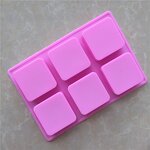 Soap Mould Factory - OEM 6 Cavities Handmade Soap Molds Baking Pan