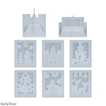 Christmas Candle Mold Factory - Custom Hollow Castle Night Light Silicone Mold