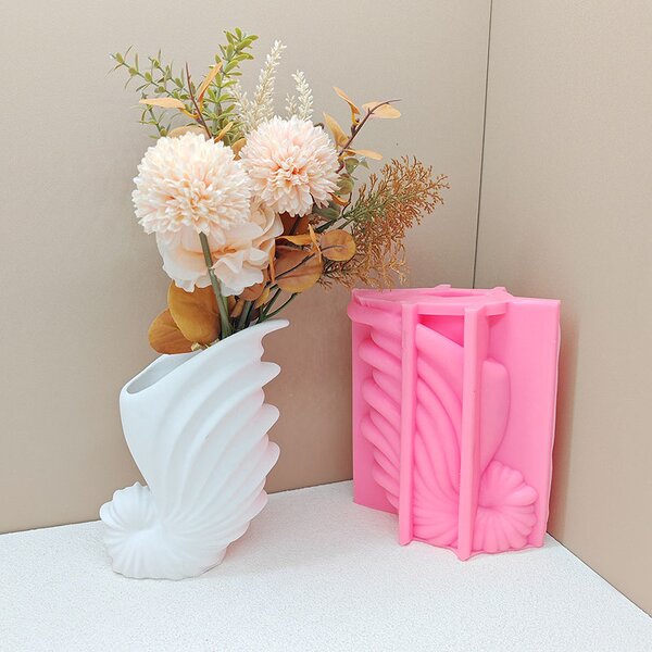 Nautilus Vase Mold Manufacturer - Custom Nordic Style Gypsum Flower Vase Mold