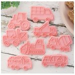 Vehicle Cookie Cutter Manufacturer - OEM 8pcs Construction Car Truck Biscuit Mold