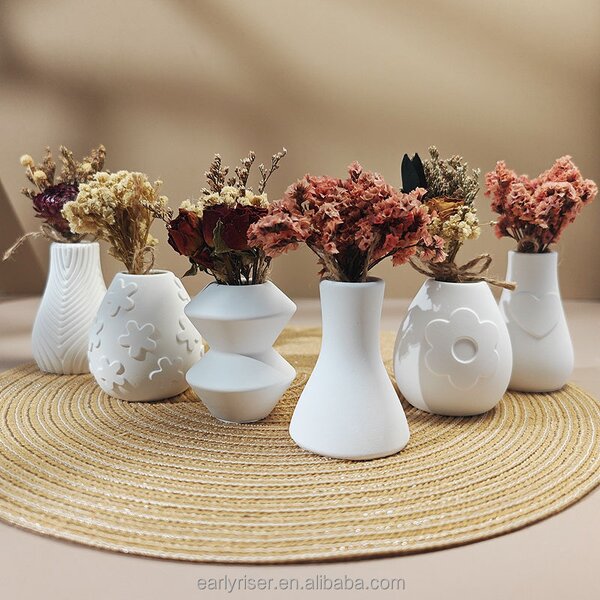 Silicone Mold Set Manufacturer - 6-Pack Concrete Vase Planter Candle Mold