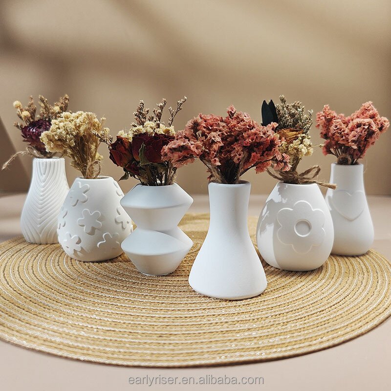 Silicone Mold Set Manufacturer - 6-Pack Concrete Vase Planter Candle Mold