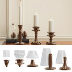 Candlestick Mold Factory - OEM European Style Base Silicone Mold for Decor