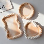 Twisted Tray Mold Manufacturer - Custom Hemp Rope Coaster Epoxy Resin Mold