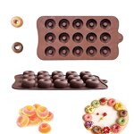 Donut Silicone Mold Manufacturer - Custom 15-Cavity Multi-Use Chocolate Mold
