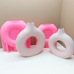 Circle Vase Mold Manufacturer - OEM Nordic Style Concrete Flower Bottle Mold