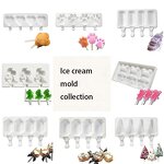 4-in-1 Popsicle Mold Factory - OEM Love Cat Paw Dinosaur Bear Ice Cream Mold