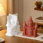 Castle Candle Mold Manufacturer - Custom European 3D Cement Resin Decor Mold