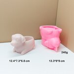 Cartoon Planter Mold Factory - OEM Dog Polar Bear Succulent Pot Candle Cup