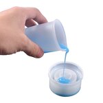 Resin Measuring Cup Factory - OEM Crystal Non-stick Silicone 100ml Mixing Cup