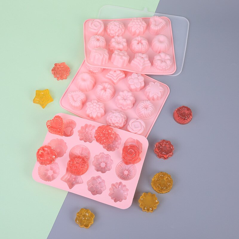Flower Ice Cube Mold Manufacturer - Custom 12-Cavity Cake Chocolate Candy Mold