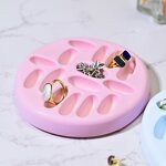 Ring Holder Mold Factory - OEM Round Silicone Epoxy Resin Jewelry Stand Mold