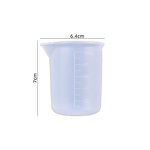 Resin Measuring Cup Factory - OEM Crystal Non-stick Silicone 100ml Mixing Cup