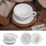 Heart Cup Silicone Mold Manufacturer - Custom Cement Candle Holder Vase Mold